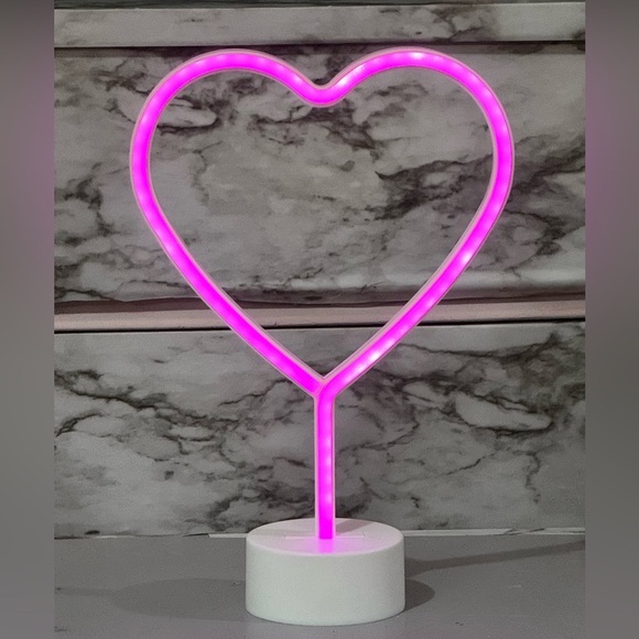Pink Heart LED Neon Light - Picture 1 of 1